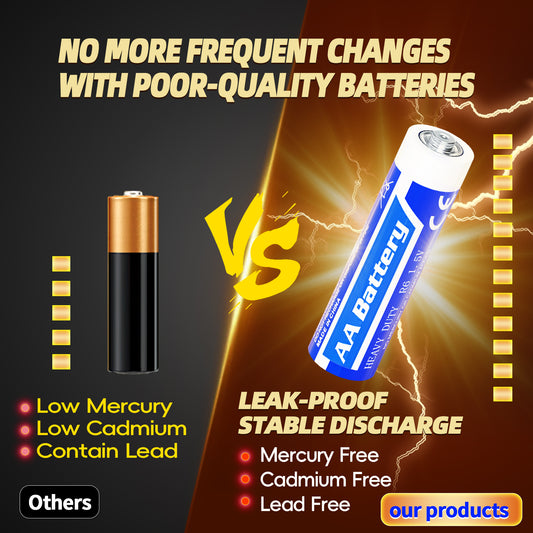 AAA Battery + AA Battery Piece Combination,1.5V Carbon Battery|Donfang