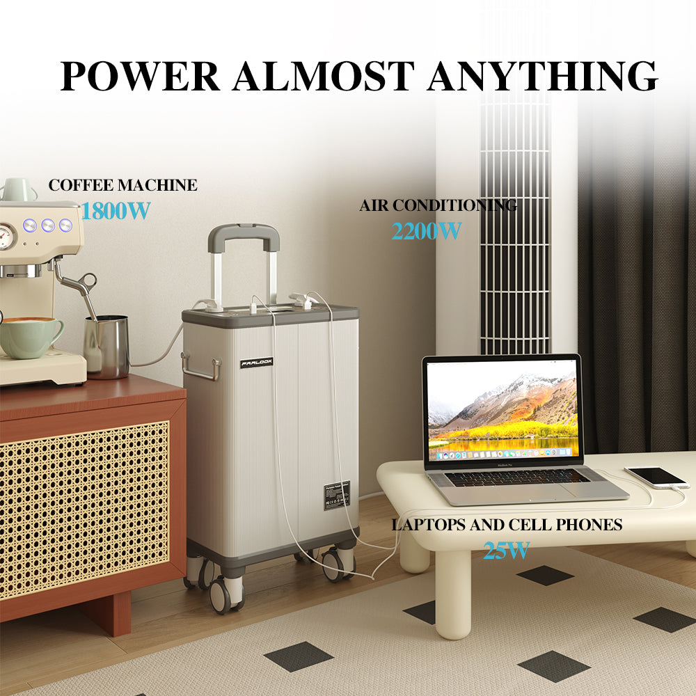 Farlook Portable power station, outdoor portable generator for home backup, emergency, RV outdoor camping