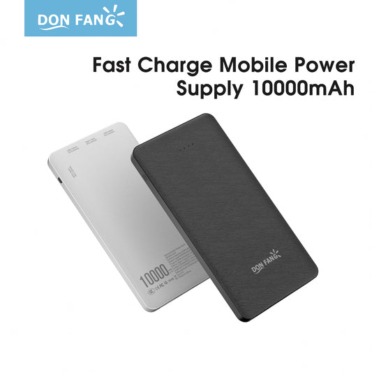 10000mAh portable Mobile Power Bank, 5V2.1A Portable USB Charger(2xUSB Output, Type-c, Micro) | DonFang