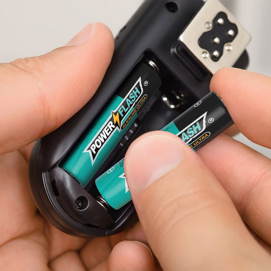 POWER FLASH Alkaline AA Batteries, Provide Long Lasting Power, 10 Year Warranty, for Home and Office Equipment