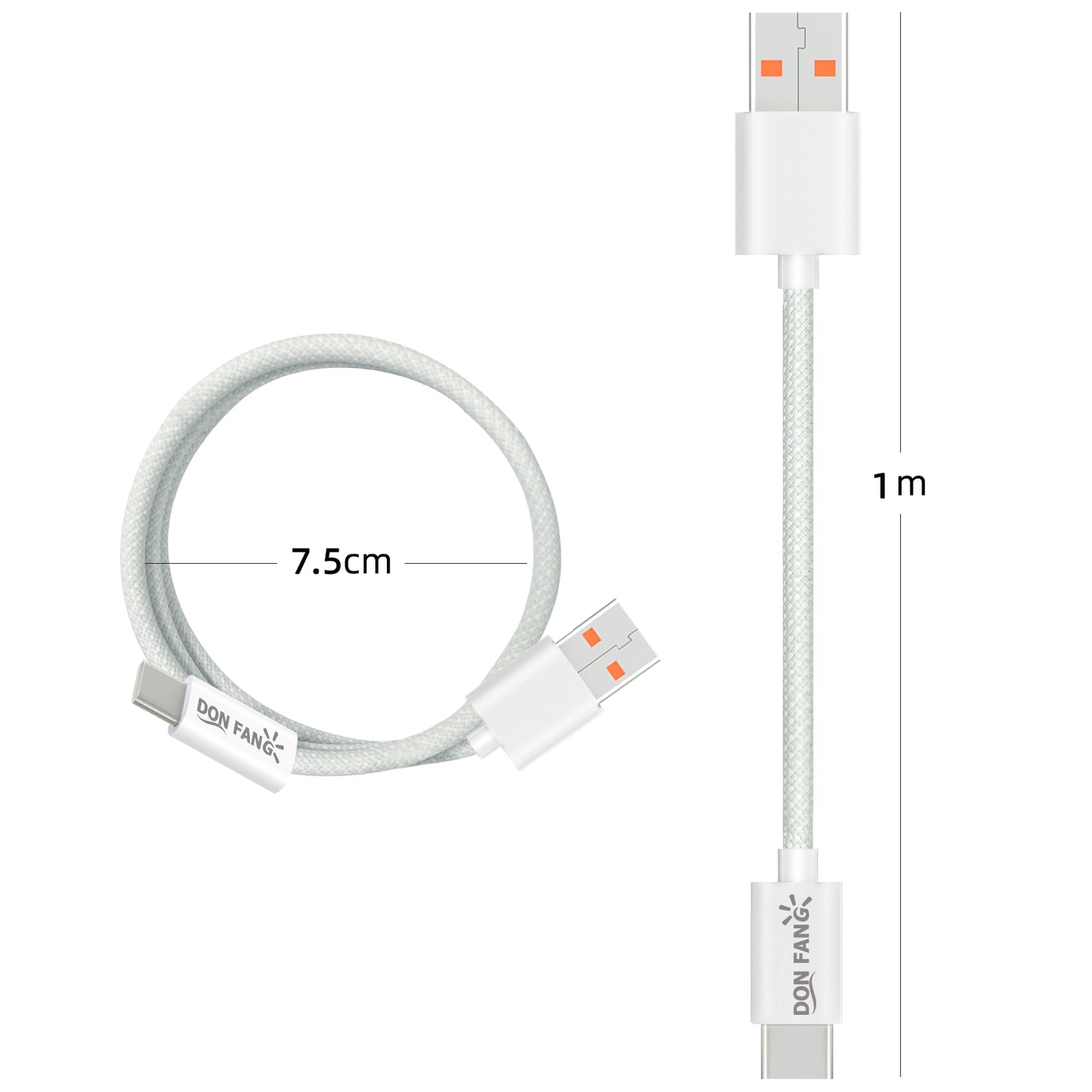 60W Mobile Charging Cable, Mobile Data Cable, Fast Charging Cable (USB-A to USB-C Interface)|Donfang
