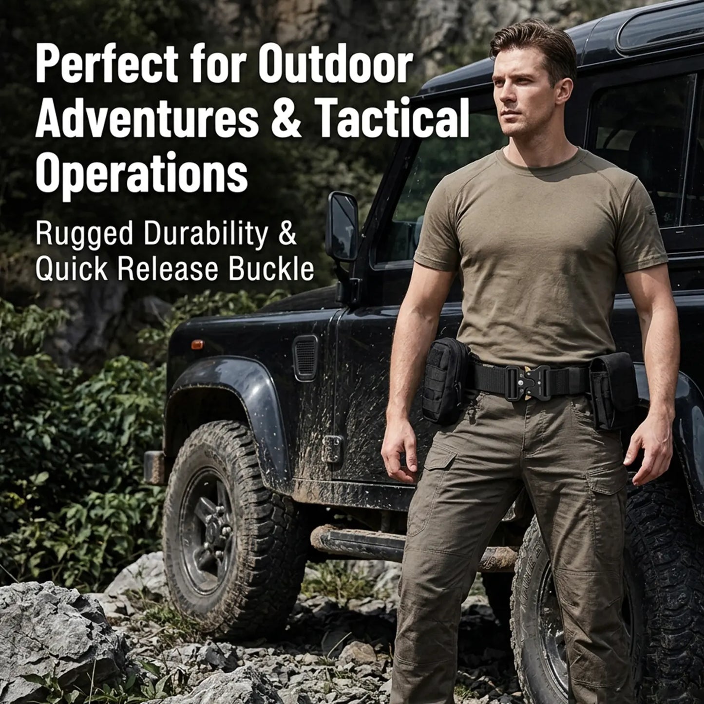 Tactical Belt - Zinc Alloy Quick Release Buckle & Heavy-Duty Support | Donfang
