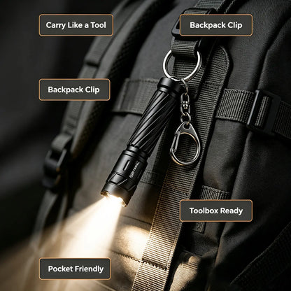 Mini Tactical Flashlight - Dry Battery Powered Pocket Work Light Donfang