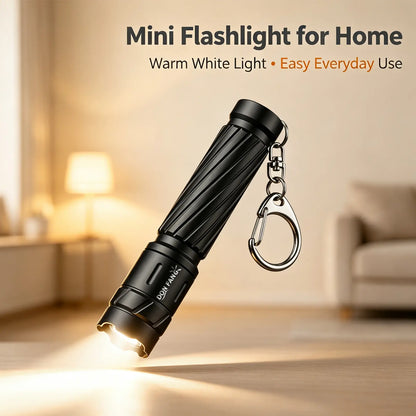Mini Tactical Flashlight - Dry Battery Powered Pocket Work Light Donfang