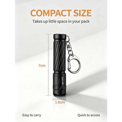 Mini Tactical Flashlight - Dry Battery Powered Pocket Work Light Donfang