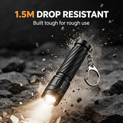 Mini Tactical Flashlight - Dry Battery Powered Pocket Work Light Donfang