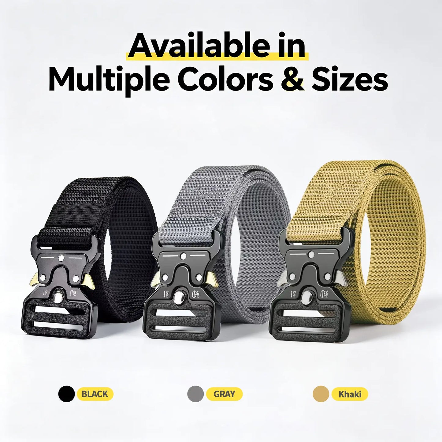 Tactical Belt - Zinc Alloy Quick Release Buckle & Heavy-Duty Support | Donfang