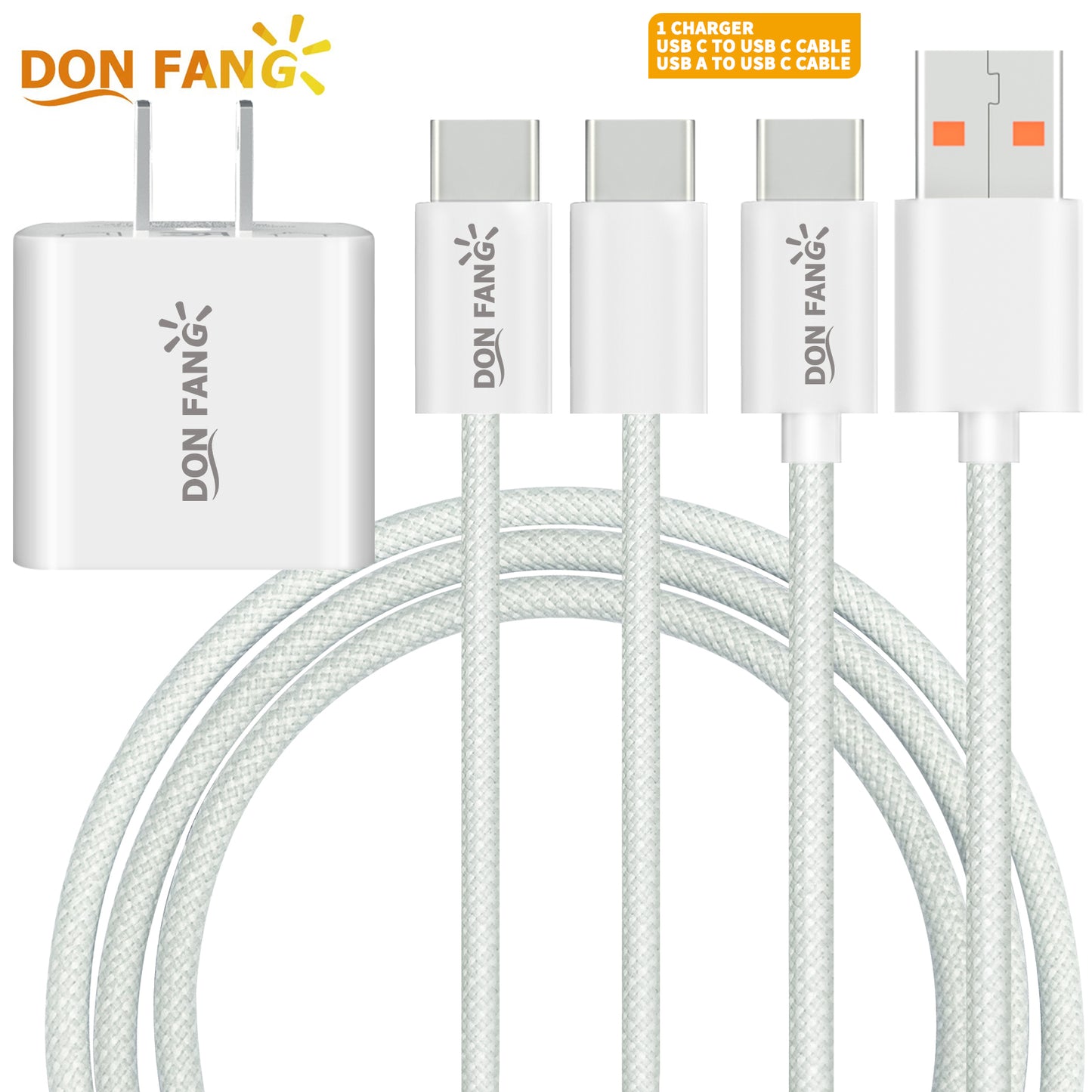 60W Mobile Charging Cable, Mobile Data Cable, Fast Charging Cable (USB-A to USB-C Interface)|Donfang