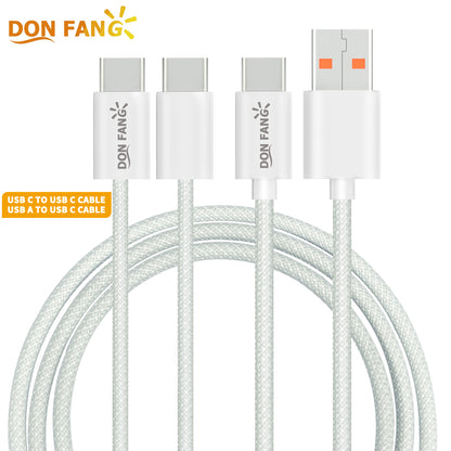 60W Mobile Charging Cable, Mobile Data Cable, Fast Charging Cable (USB-A to USB-C Interface)|Donfang