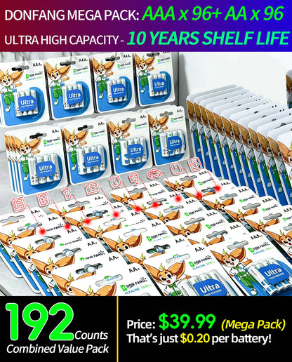 Combination Battery, High Quality, Leak-proof, 1.5V Alkaline Battery|Donfang