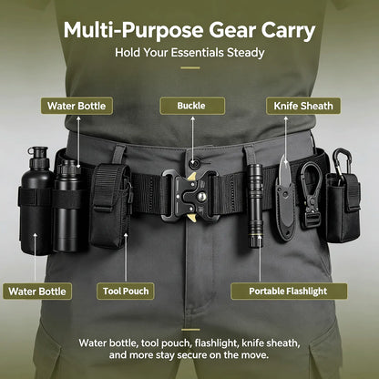 Tactical Belt - Zinc Alloy Quick Release Buckle & Heavy-Duty Support | Donfang