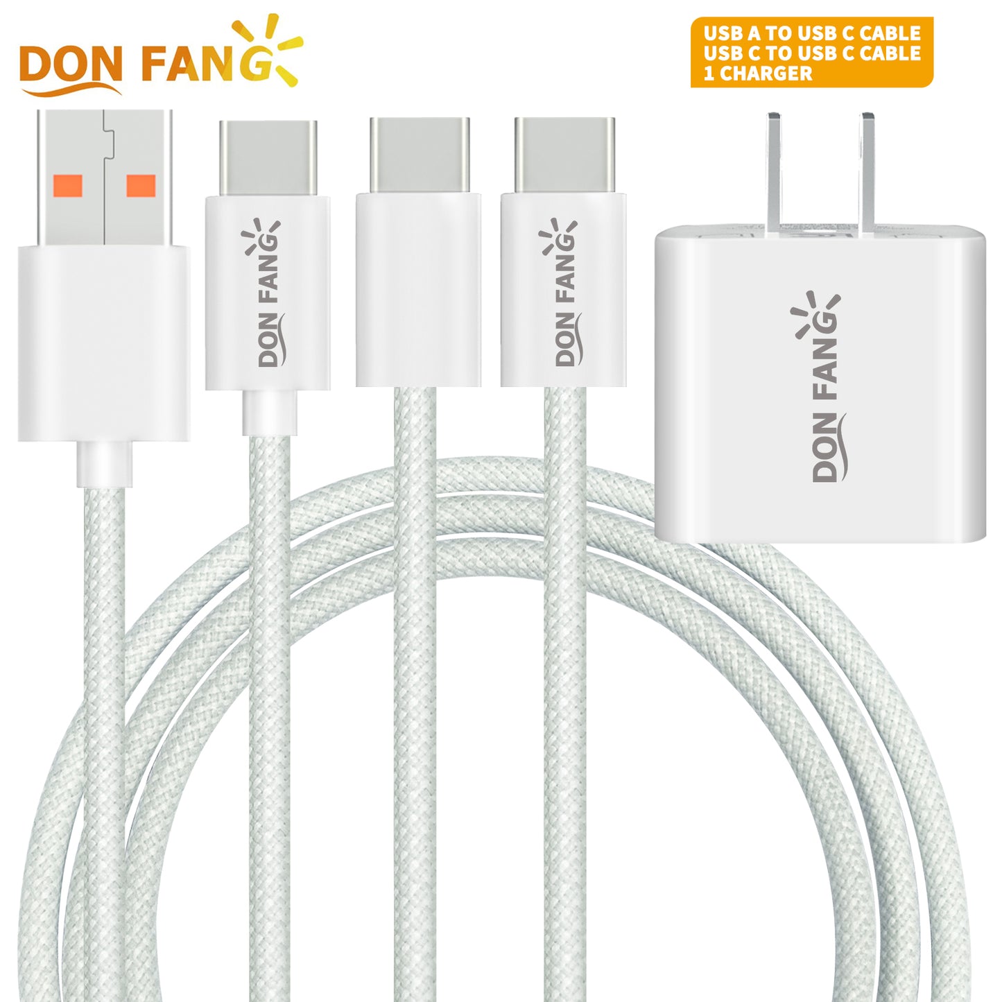 60W Mobile Charging Cable, Mobile Data Cable, Fast Charging Cable (USB-A to USB-C Interface)|Donfang
