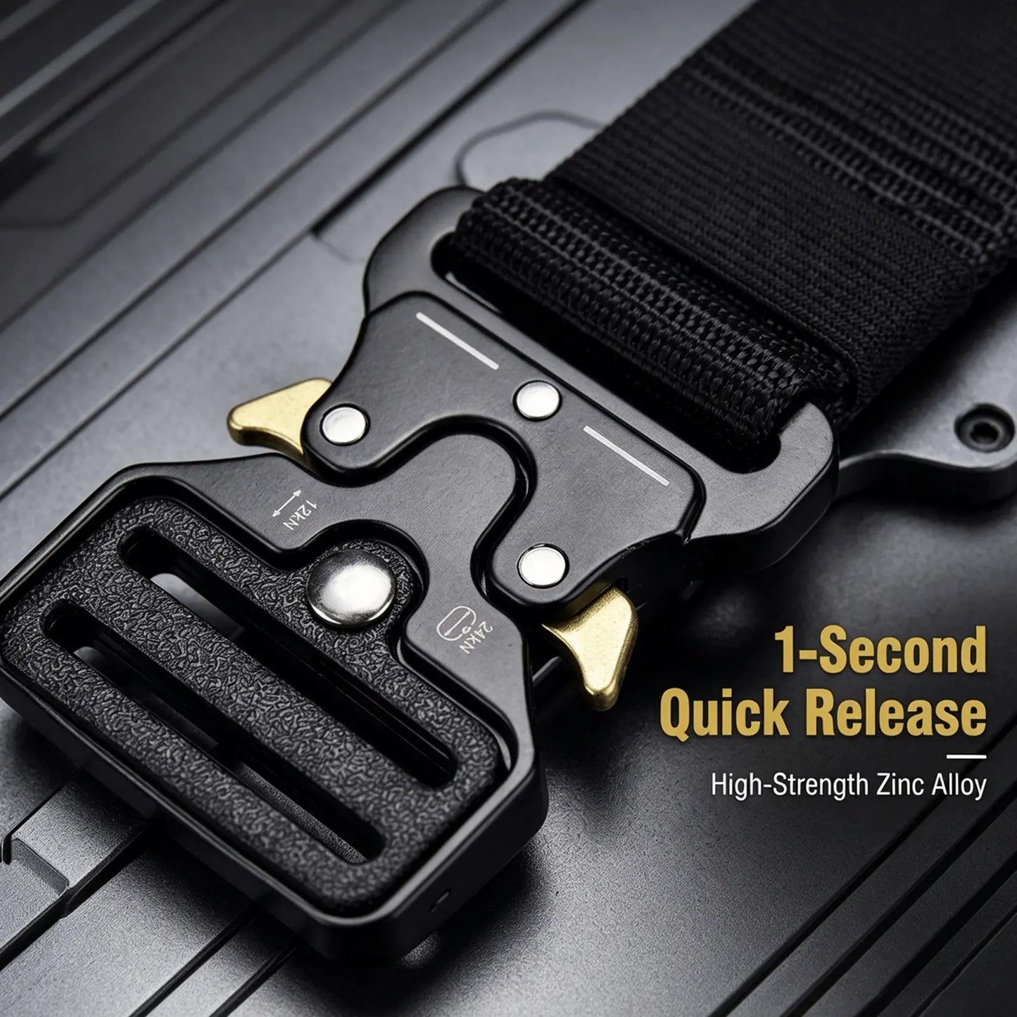 Tactical Belt - Zinc Alloy Quick Release Buckle & Heavy-Duty Support | Donfang
