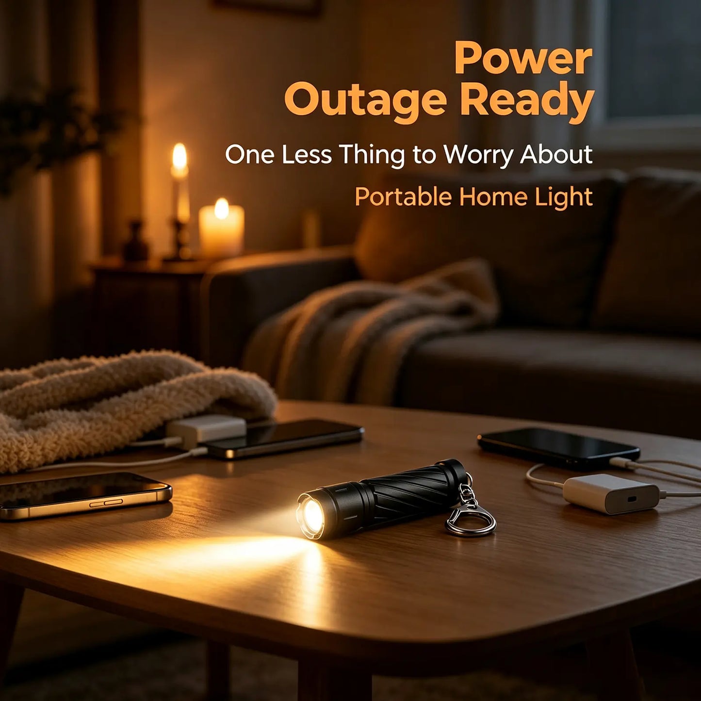 Mini Tactical Flashlight - Dry Battery Powered Pocket Work Light Donfang
