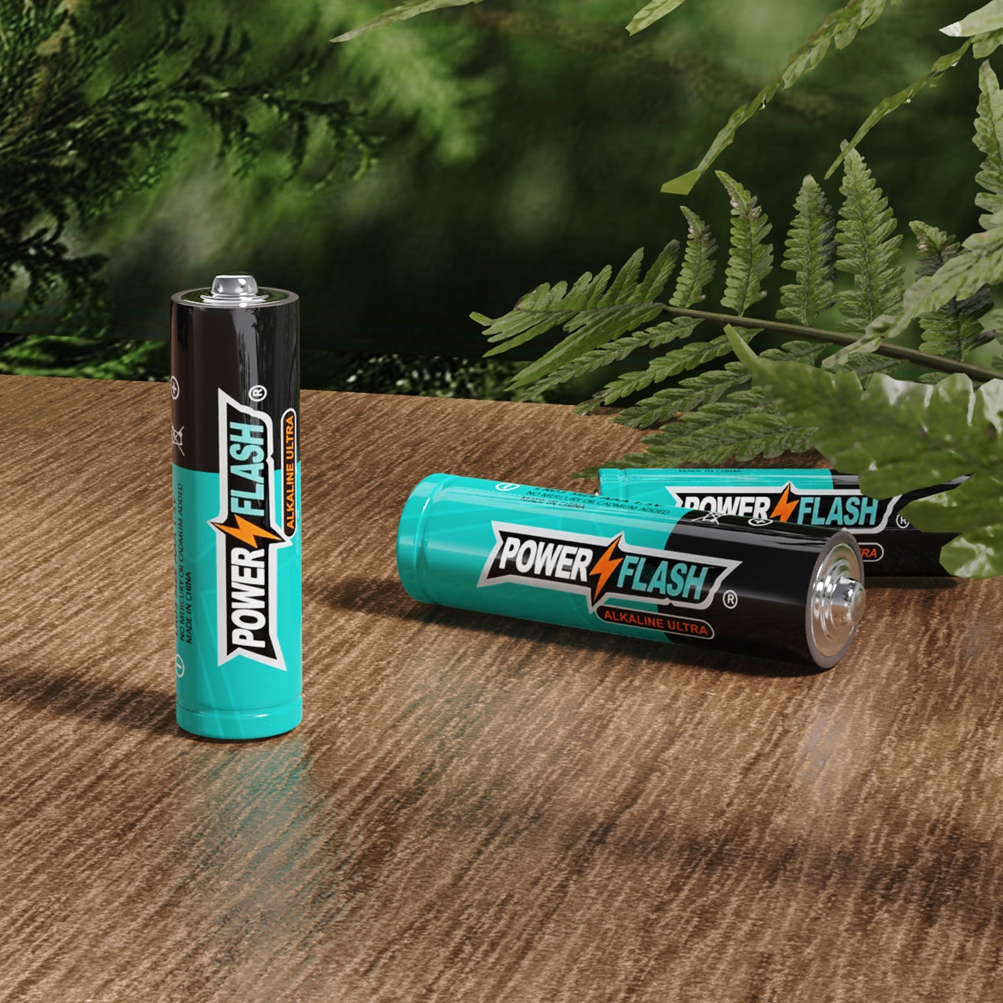 POWER FLASH AA/AAA Batteries Provide Long Lasting Power, 10 Year Warranty