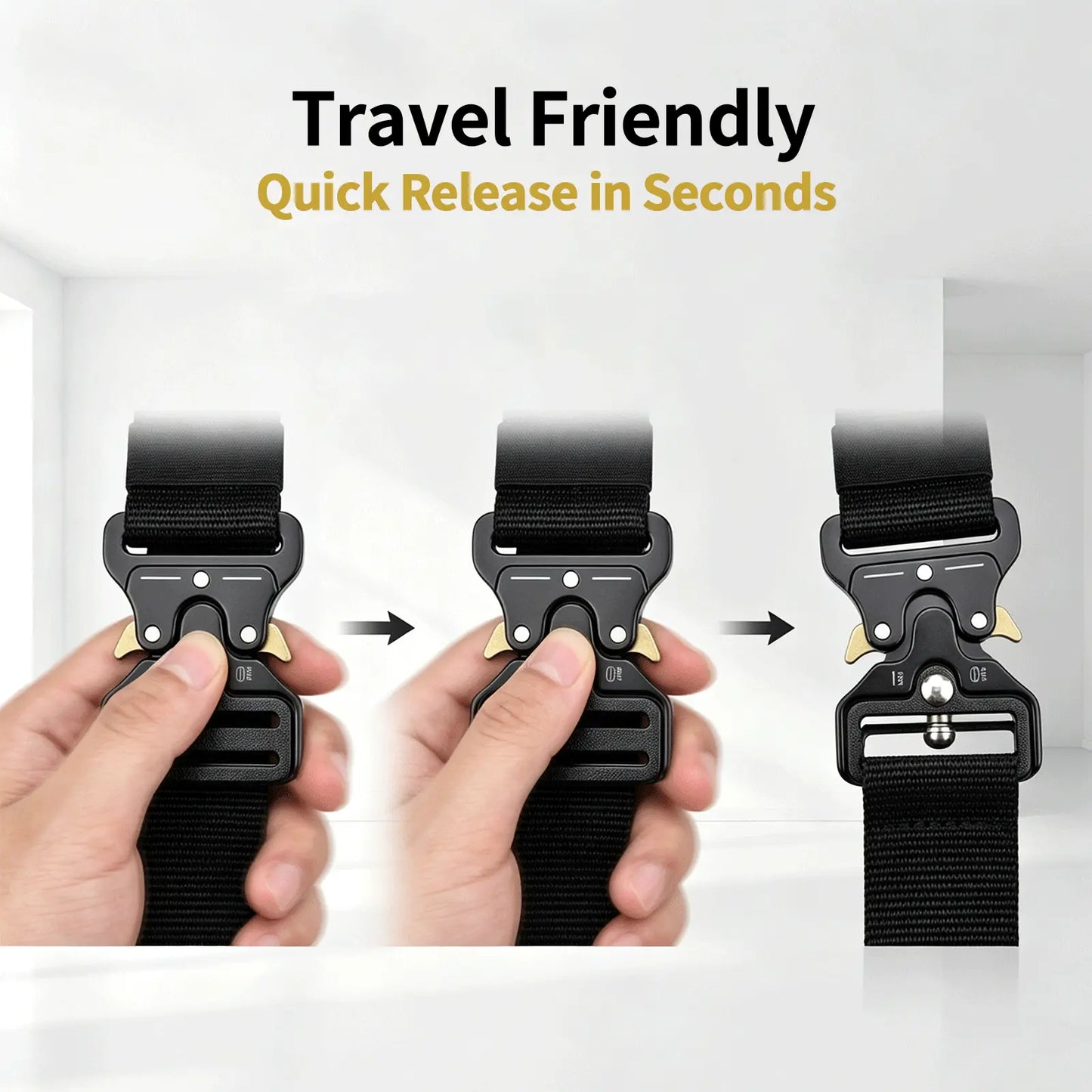 Tactical Belt - Zinc Alloy Quick Release Buckle & Heavy-Duty Support | Donfang