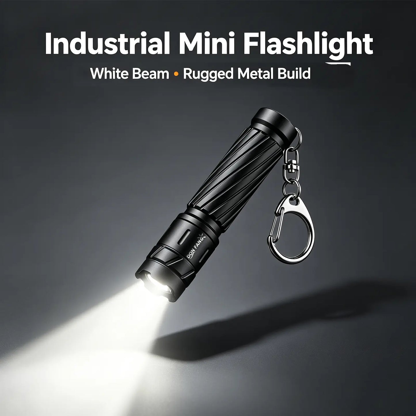 Mini Tactical Flashlight - Dry Battery Powered Pocket Work Light Donfang