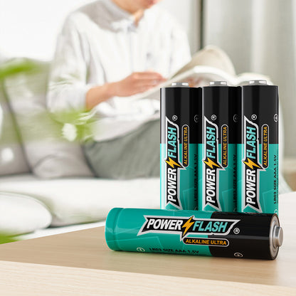 POWER FLASH AA/AAA Batteries Provide Long Lasting Power, 10 Year Warranty