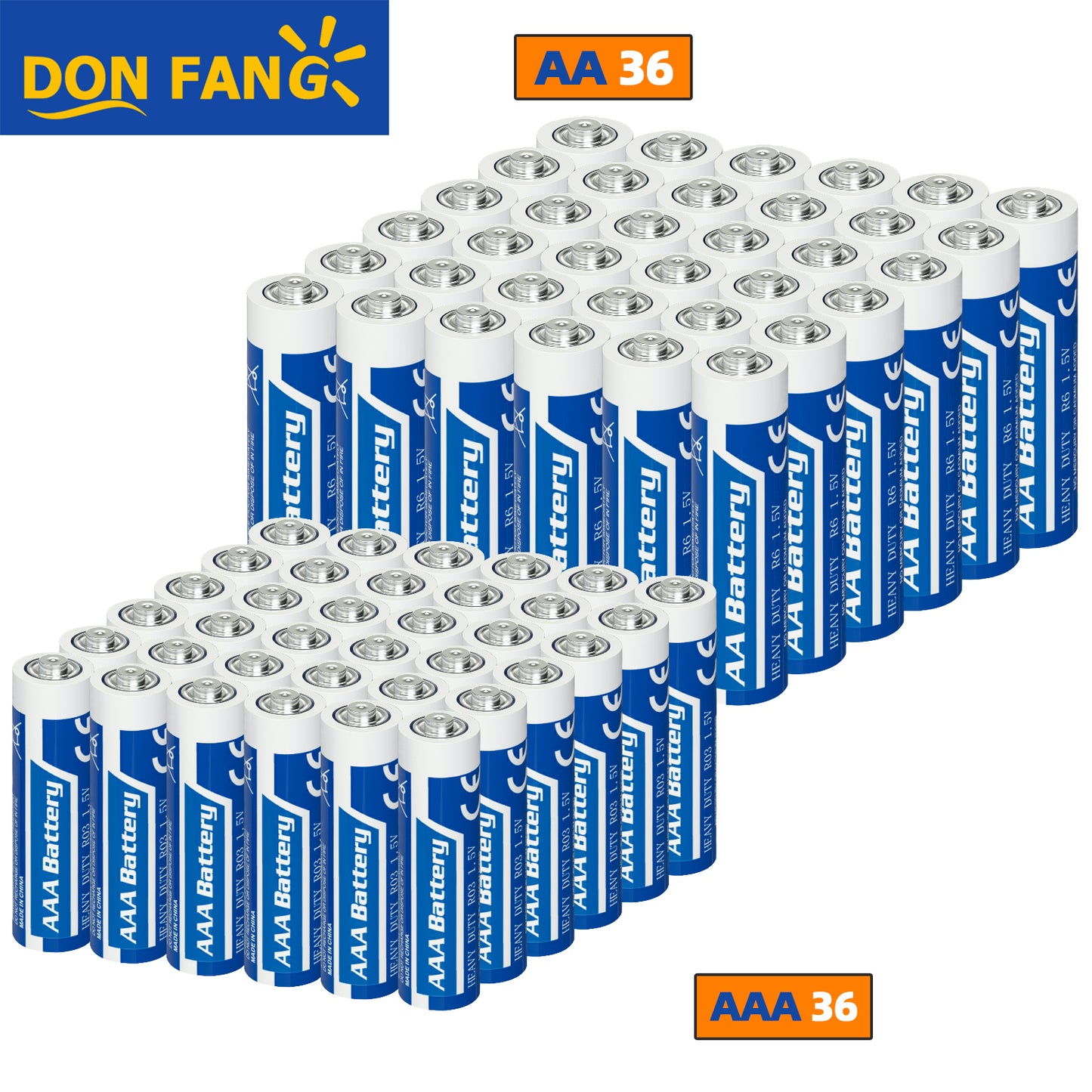 AAA Battery + AA Battery Piece Combination,1.5V Carbon Battery|Donfang
