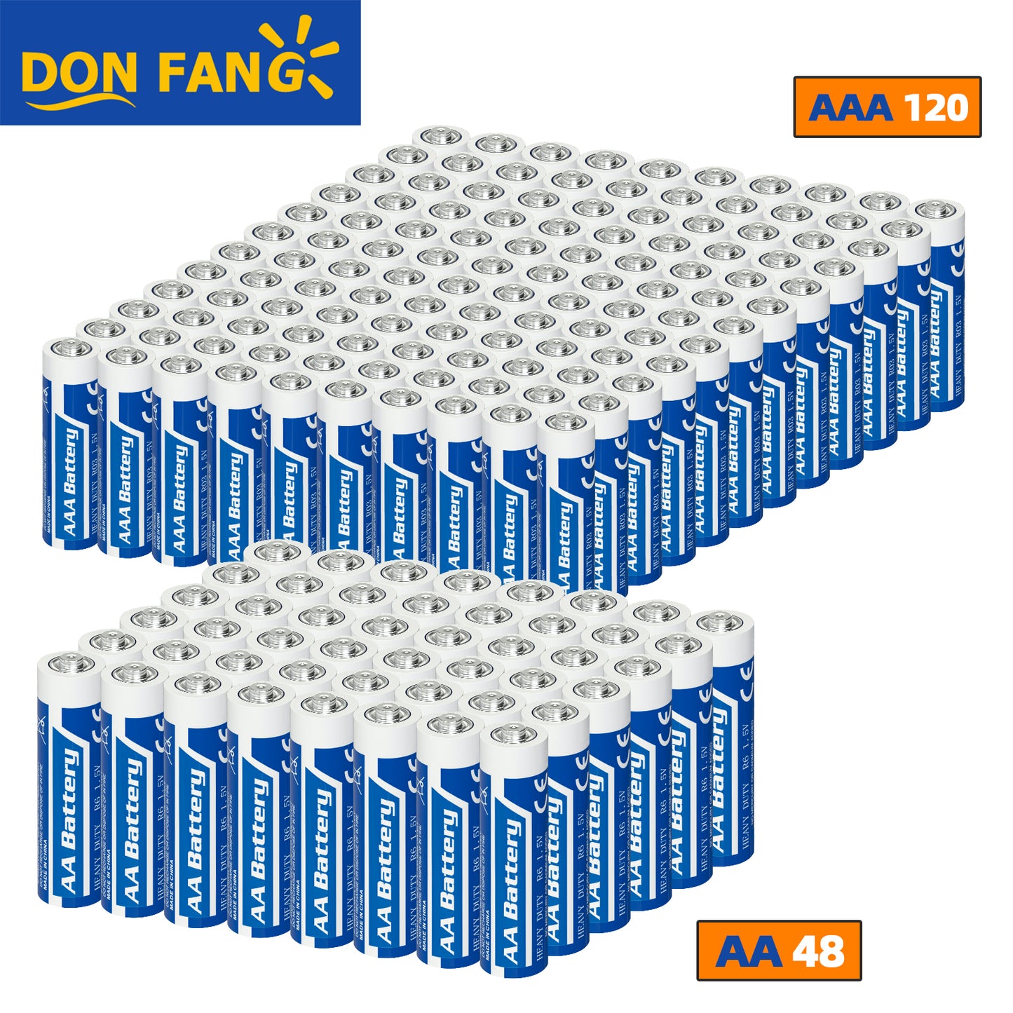 AAA Battery + AA Battery Piece Combination,1.5V Carbon Battery|Donfang