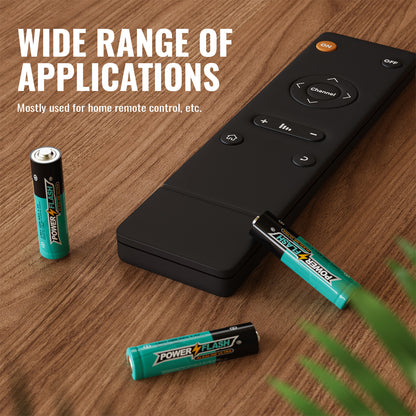 POWER FLASH AA/AAA Batteries Provide Long Lasting Power, 10 Year Warranty