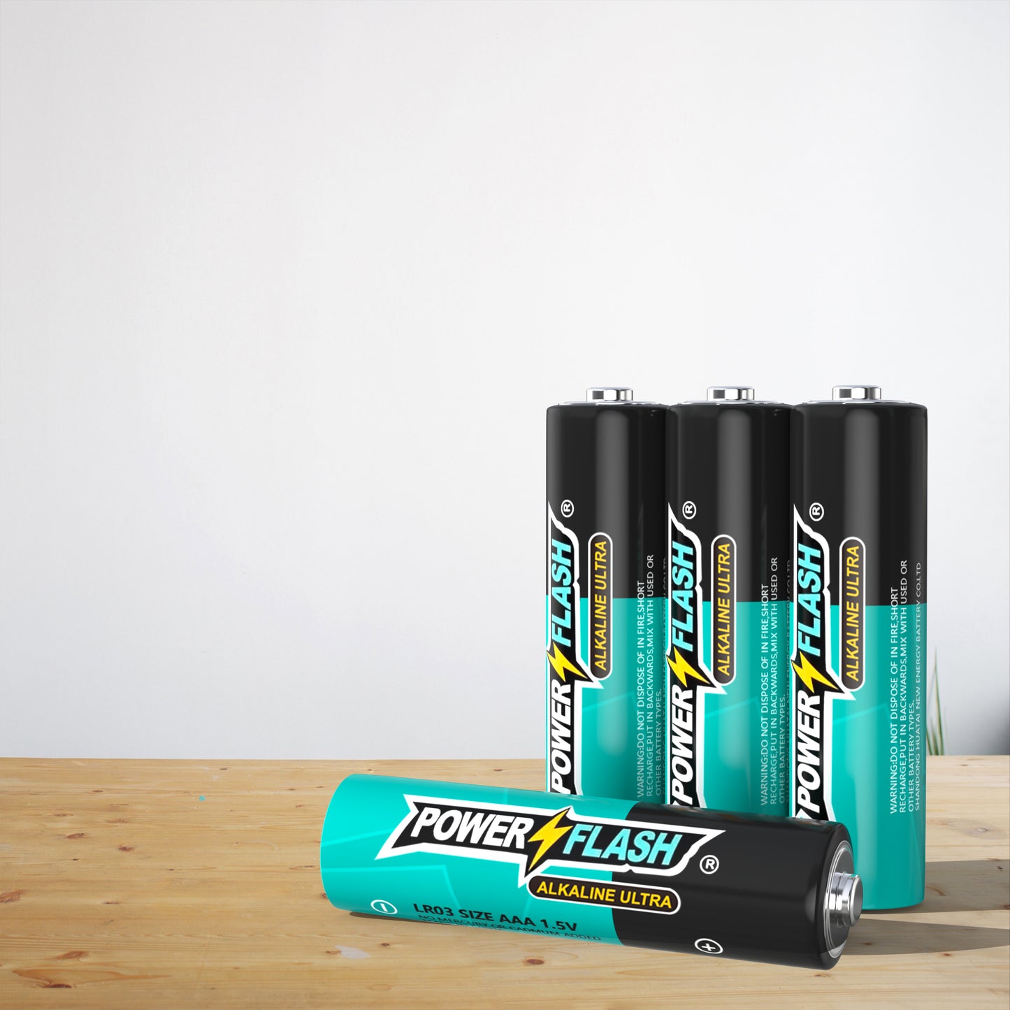 POWER FLASH AA/AAA Batteries Provide Long Lasting Power, 10 Year Warranty