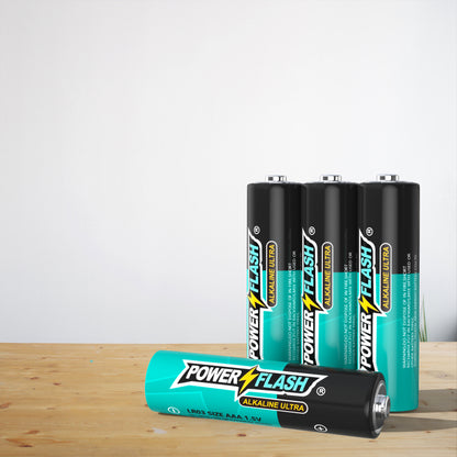 POWER FLASH AA/AAA Batteries Provide Long Lasting Power, 10 Year Warranty