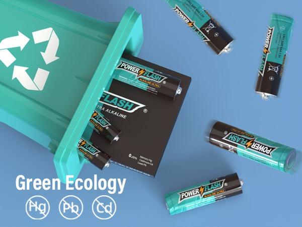 POWER FLASH AA/AAA Batteries Provide Long Lasting Power, 10 Year Warranty