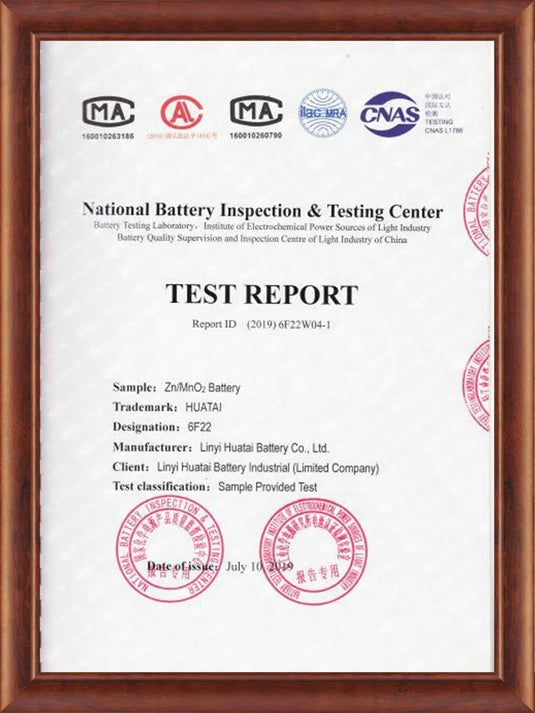 IEC 6F22 Certificate