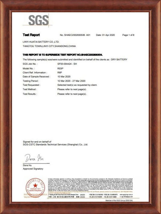 RoHS R03P,R6P Certificate